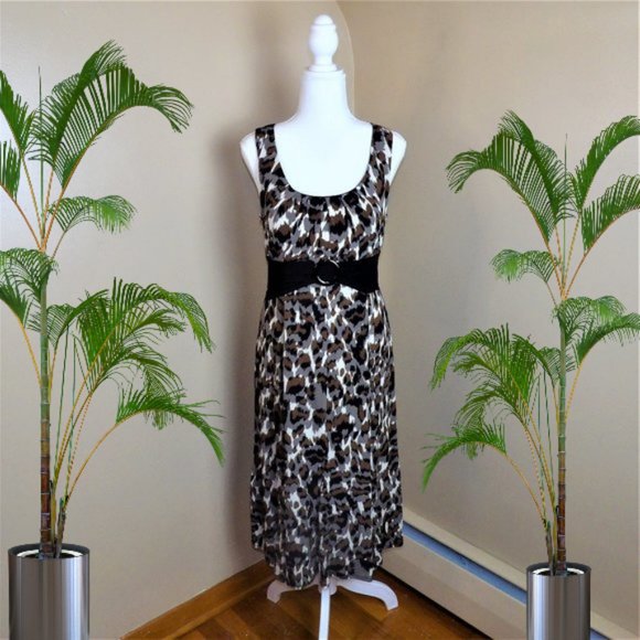'Perceptions New York' Animal Print Dress Size 12 - Picture 1 of 9
